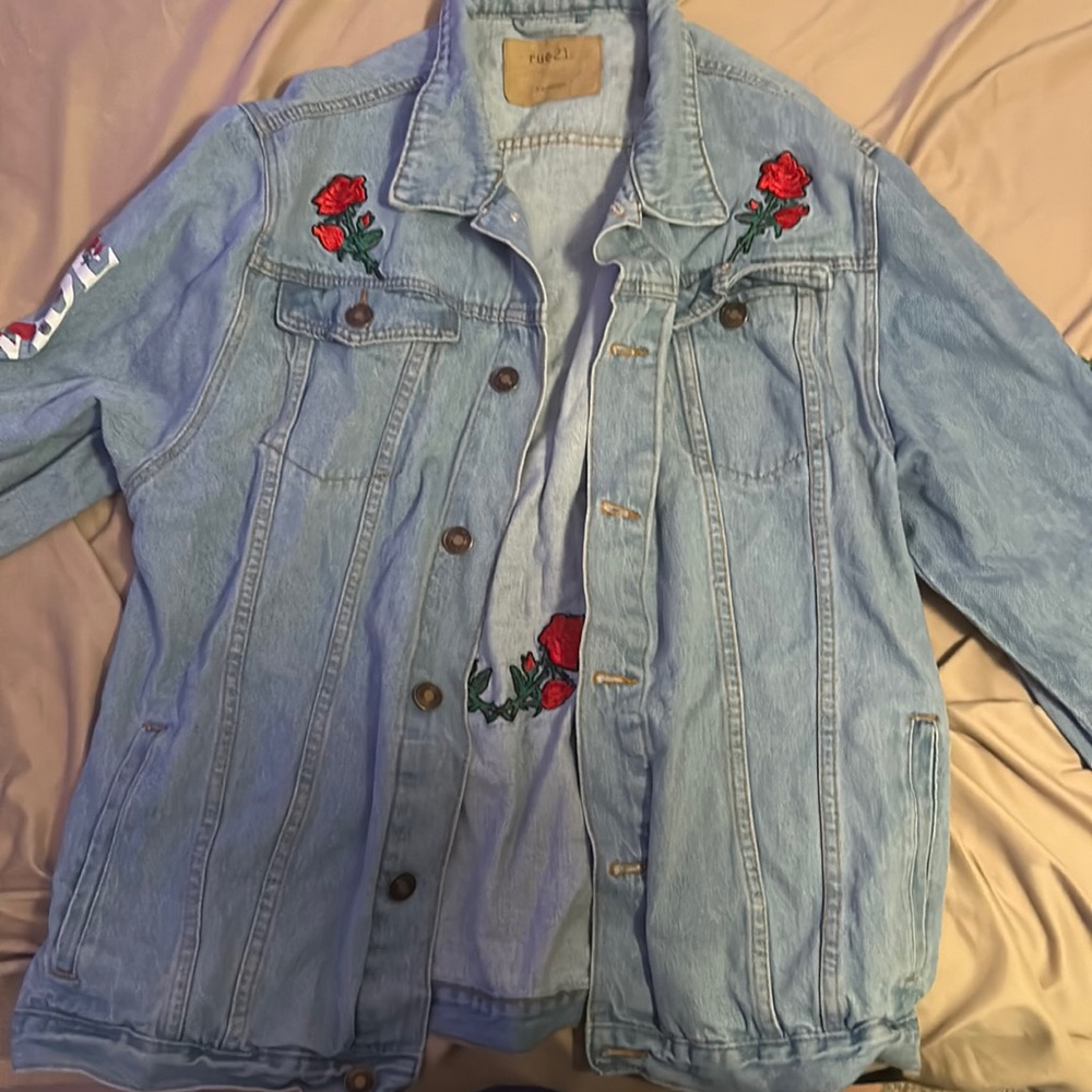 light wash denim jacket